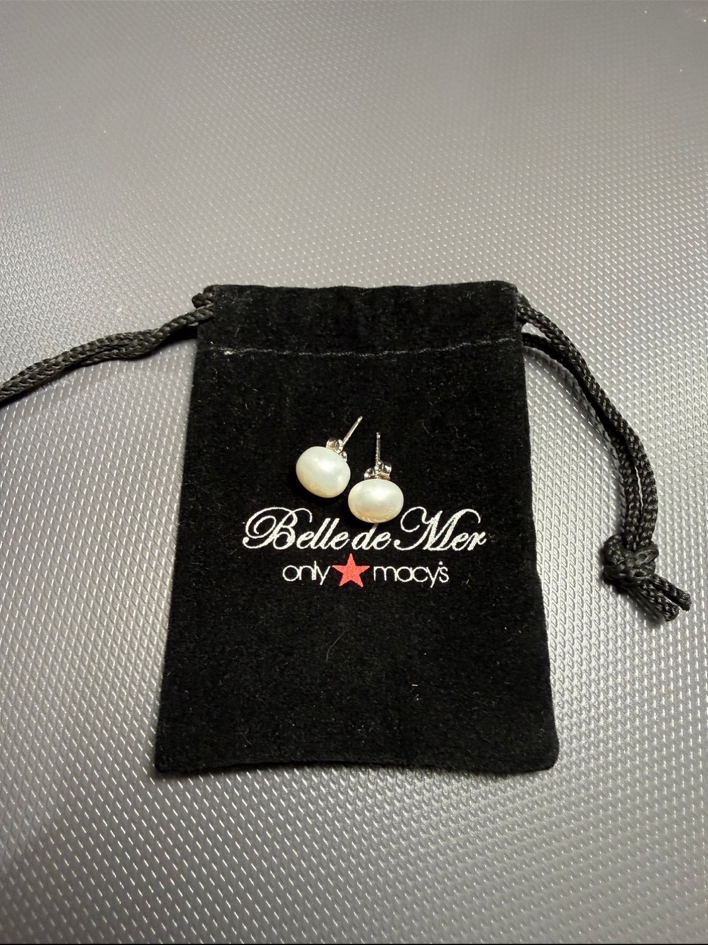 White Pearl Stud Earrings